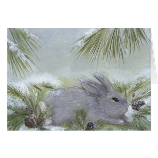 Bunny Holiday Card