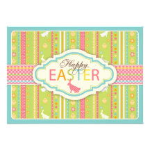 Bunny Hop Invitation Card A7