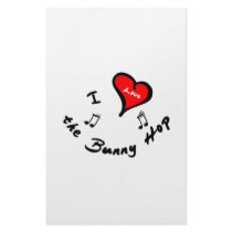 Bunny Hop Items - I Heart the Bunny Hop stationery