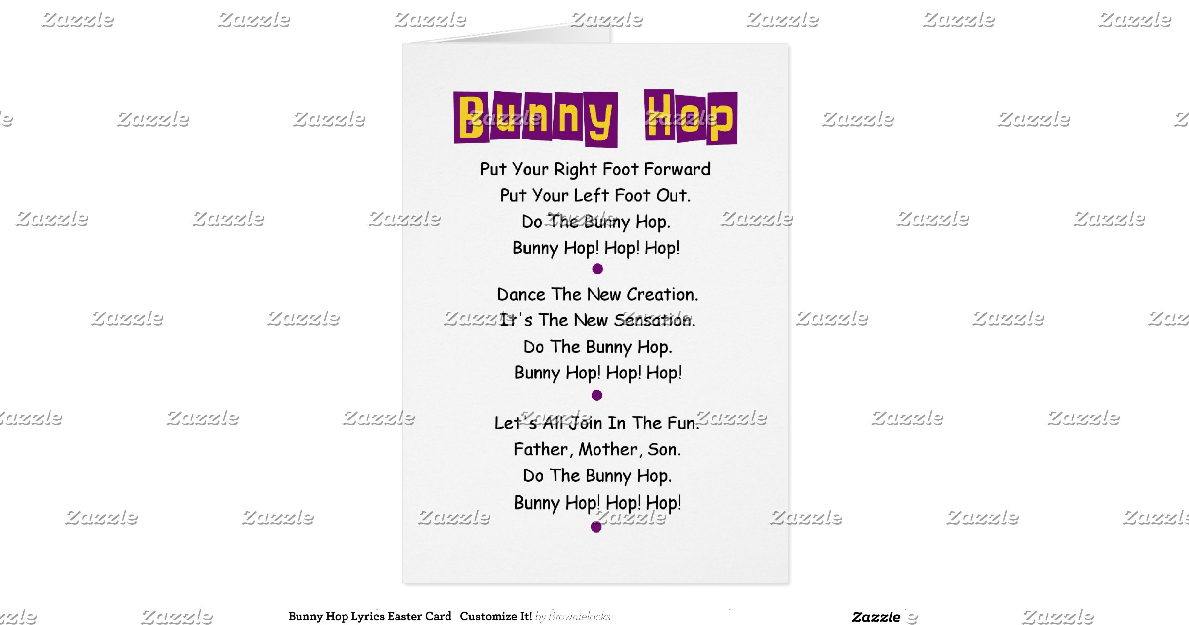 bunny_hop_lyrics_easter_card_customize_it