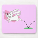 Bunny Hop Mousepad by adrianropp Bunny Hop Mousepad