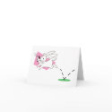 Bunny Hop Note Card by adrianropp Bunny Hop Note Card