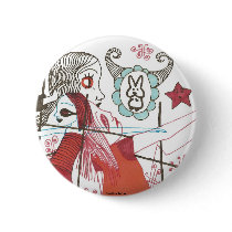bunny horns button by faustine bunny horns button