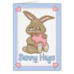 Bunny Hugs Easter Greeting Card
