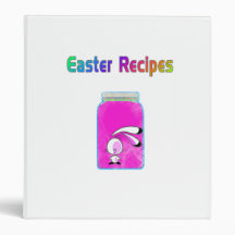Bunny In A Jar Easter Recipes 3 Ring Binders