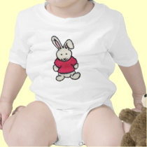 Bunny in a Red Shirt t-shirts