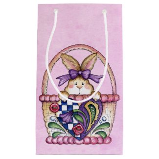 Bunny in Basket - Gift Bag Small Gift Bag