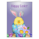 Bunny In Egg Easter Card