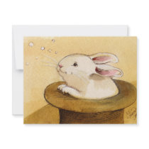 Bunny in Magic Hat invitations