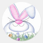 Bunny in the Grass Stickers