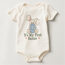 Bunny It's My First Easter Organic Baby Bodysuit t-shirts