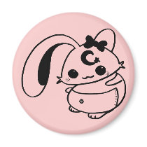 bunny kawaii doll magnets by anacletocold bunny kawaii doll magnets