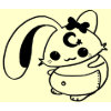 bunny kawaii doll mousepad