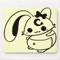 bunny kawaii doll mousepads