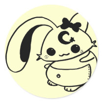bunny kawaii doll stickers