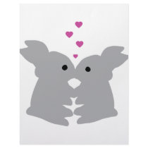bunny kiss icon letterhead