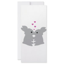 bunny kiss icon rack cards