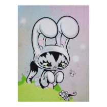 Bunny Kitty Butterfly posters