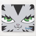 Bunny Kitty Face Mouse Pad mousepads by bunnykitty Bunny Kitty Face Mouse Pad mousepads