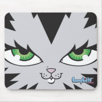 Bunny Kitty Face Mouse Pad mousepads by bunnykitty Bunny Kitty Face Mouse Pad mousepads