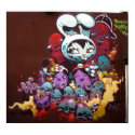 Bunny Kitty spray paint on wall posters by bunnykitty Bunny Kitty spray paint on wall posters