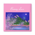 Bunny Love Magnet by DoviGirl2008 Bunny Love Magnet