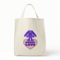 Bunny Love Purple Rabbit Cute bags by mariannegilliand Bunny Love Purple Rabbit Cute bags