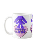 Bunny Love Purple Rabbit Cute Coffee Mugs