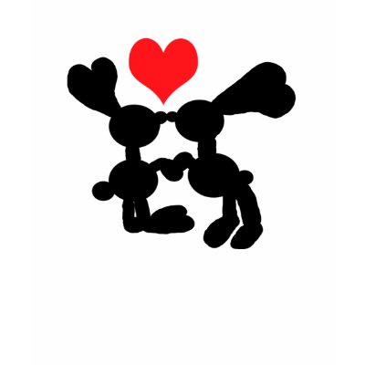 Bunny Love T-Shirt by Rajee1