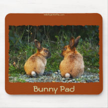 BUNNY LOVE Wild Rabbit Collection Mousepads
