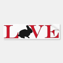Bunny Lover Bumpersticker Bumper Stickers