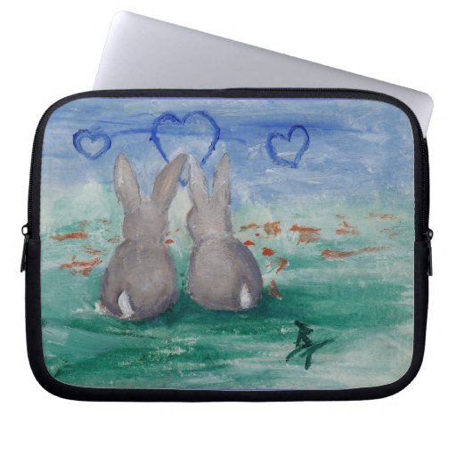 Bunny Lovin' aceo Laptop Sleeve