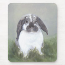 Bunny Mousepad by hop4joy Bunny Mousepad