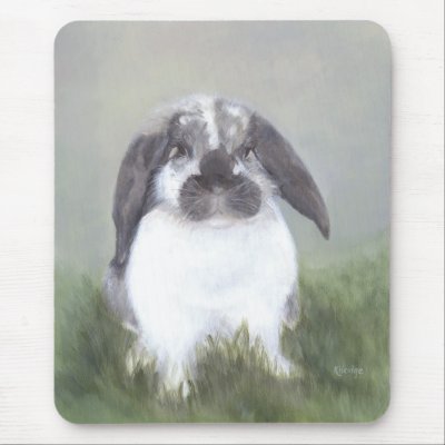 Bunny Mousepad by hop4joy