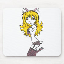 Bunny mousepads by KrisT33s Bunny mousepads