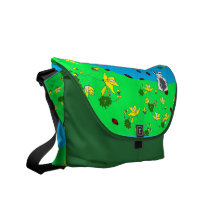 Bunny On The Hill Messenger Bag