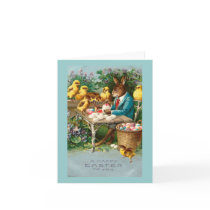 Bunny Painting Easter Eggs Cards
