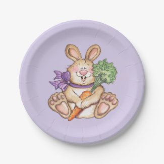 Bunny - Paper Plates 7 Inch Paper Plate