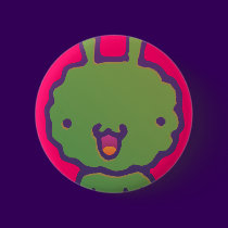Bunny portrait buttons