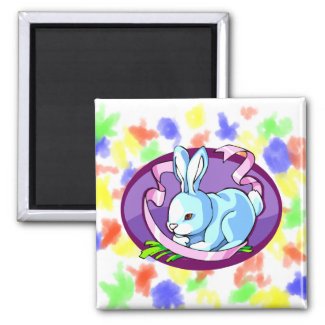 bunny purple ribbon lilac oval.png magnets