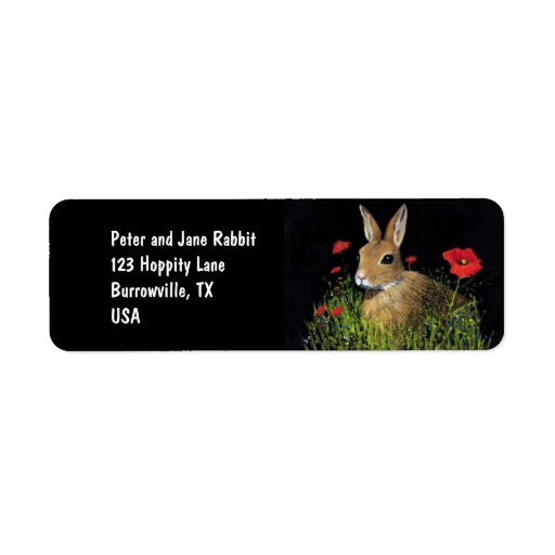 Bunny Rabbit Address Labels Zazzle