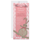 Bunny Rabbit Birthday Party Invitation