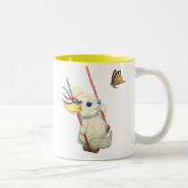 Bunny Rabbit Butterfly Swing Mug Cup Gift mugs