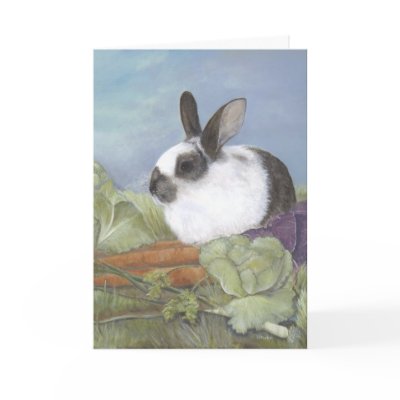 Bunny Rabbit Card by hop4joy