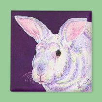 Bunny Rabbit Magnet - "Mr. Personality"