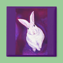 Bunny Rabbit Magnet - "What's Up Doc?"