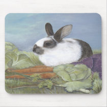 Bunny Rabbit Mousepad by hop4joy Bunny Rabbit Mousepad