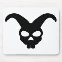 Bunny Rabbit Skull mousepads by Tomaniac Bunny Rabbit Skull mousepads