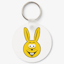 Bunny Rabbit Smiley Face keychains