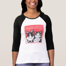 Bunny Rabbit & Tuxedo Cat Friends t-shirts